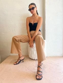 Bec & Bridge Vesna Strapless Knit Top In Black -Coco & Lola Sales Bec Bridge Lowres 34 600x