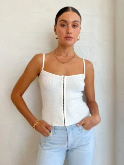 Coco & Lola Sales 41 Bec & Bridge Jacinta Knit Tank In Ivory
