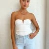 Bec & Bridge Vesna Strapless Knit Top In Ivory 1 Bec & Bridge Vesna Strapless Knit Top In Ivory -Coco & Lola Sales Bec Bridge Lowres 95 600x