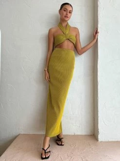 Camilla And Marc Izaro Halter Bralette In Yellow/Brown -Coco & Lola Sales Camilla and Marc Low Res 215 92ffea20 f327 4b3f 8d5b 816fe6bd7752 600x