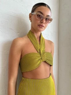 Camilla And Marc Izaro Halter Bralette In Yellow/Brown -Coco & Lola Sales Camilla and Marc Low Res 230 b4098910 2af0 46cd 8a2b 32fa31952269 600x