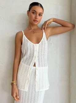 Camilla And Marc Dante Button Down Knit Cami In Ivory -Coco & Lola Sales Camilla and Marc Low Res 323 e5716264 2391 4be7 a206 b902f9f38ae7 600x