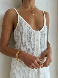 Camilla And Marc Dante Button Down Knit Cami In Ivory -Coco & Lola Sales Camilla and Marc Low Res 327 600x