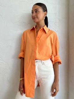Camilla And Marc Sable Shirt In Persimmon -Coco & Lola Sales CamillaandMarc Lowres 44 5440b530 1873 42b9 9eb7 309ab3566143 600x