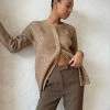 Elka Collective Holzer Knit Cardigan In Almond