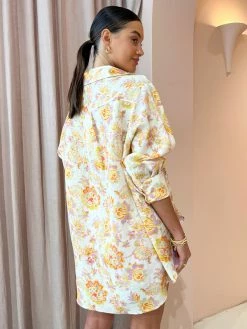 Kinney Hampton Shirt In Neon Floral 11 Kinney Hampton Shirt In Neon Floral -Coco & Lola Sales Kinney Lowres 23 600x