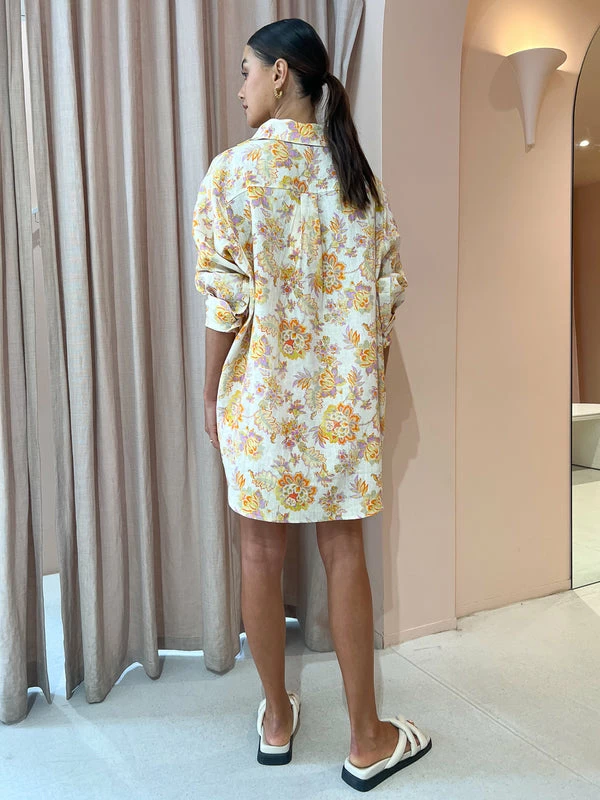 Kinney Hampton Shirt In Neon Floral 7 Kinney Hampton Shirt In Neon Floral - Image 5