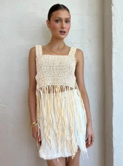 Coco & Lola Sales 27 Magali Pascal Mano Top In Pastel Yellow