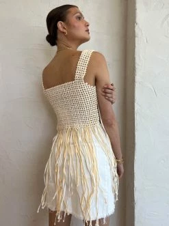 Magali Pascal Mano Top In Pastel Yellow -Coco & Lola Sales Magali Low Res 26 600x