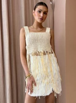 Magali Pascal Mano Top In Pastel Yellow -Coco & Lola Sales Magali Low Res 31 600x