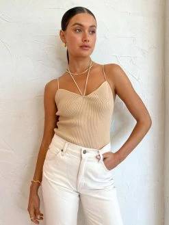 Manning Cartell No Limits Knit Cami In Biscuit