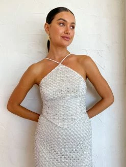 Manning Cartell Soiree Halter Top In Silver