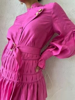 Acler Wheatland Shirt In Flamingo -Coco & Lola Sales OFS Low Res 67 600x