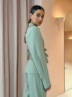 Sir Adrien Tuck Shirt In Sage -Coco & Lola Sales SIR Lowres August 10 600x