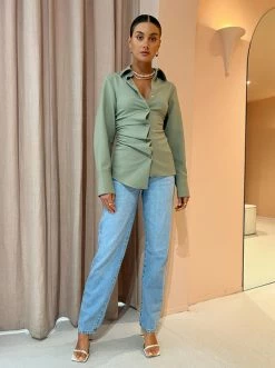 Sir Adrien Tuck Shirt In Sage -Coco & Lola Sales SIR Lowres August 22 600x