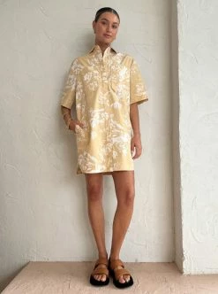 Shona Joy Farrah Short Sleeve Oversized Shirt Dress In Sand/Ivory -Coco & Lola Sales ShonaJoy Lowres 30 99563c63 a7be 4e61 8ac8 56f177d63794 600x