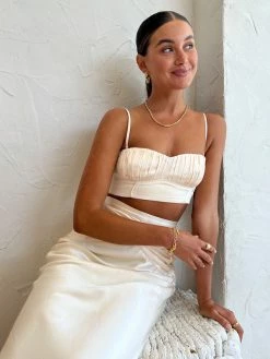 Shona Joy Corded Ruched Bralete In Cream -Coco & Lola Sales ShonaJoy Lowres 18 600x