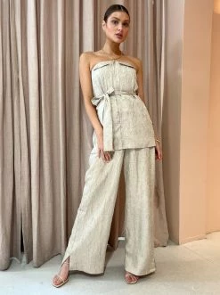 Tojha Penelope Bustier Top In Oyster -Coco & Lola Sales Tojha Lowres 47 600x