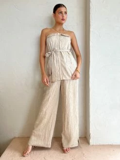 Tojha Penelope Bustier Top In Oyster -Coco & Lola Sales Tojha Lowres 52 600x