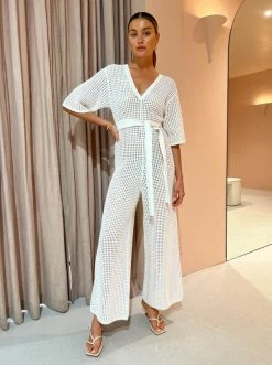 Coco & Lola Sales 5 Viktoria & Woods Ventura Jumpsuit In Ivory